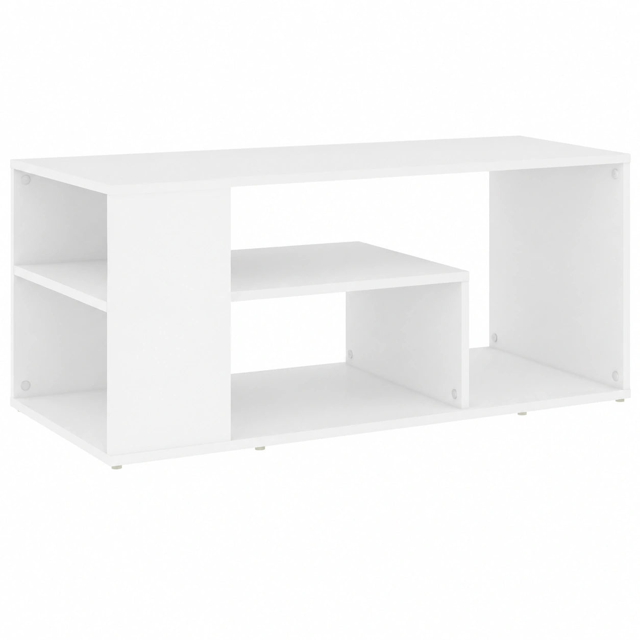 Mesa de Centro Blanca de Madera para Sala de Estar 100x50x40 cm