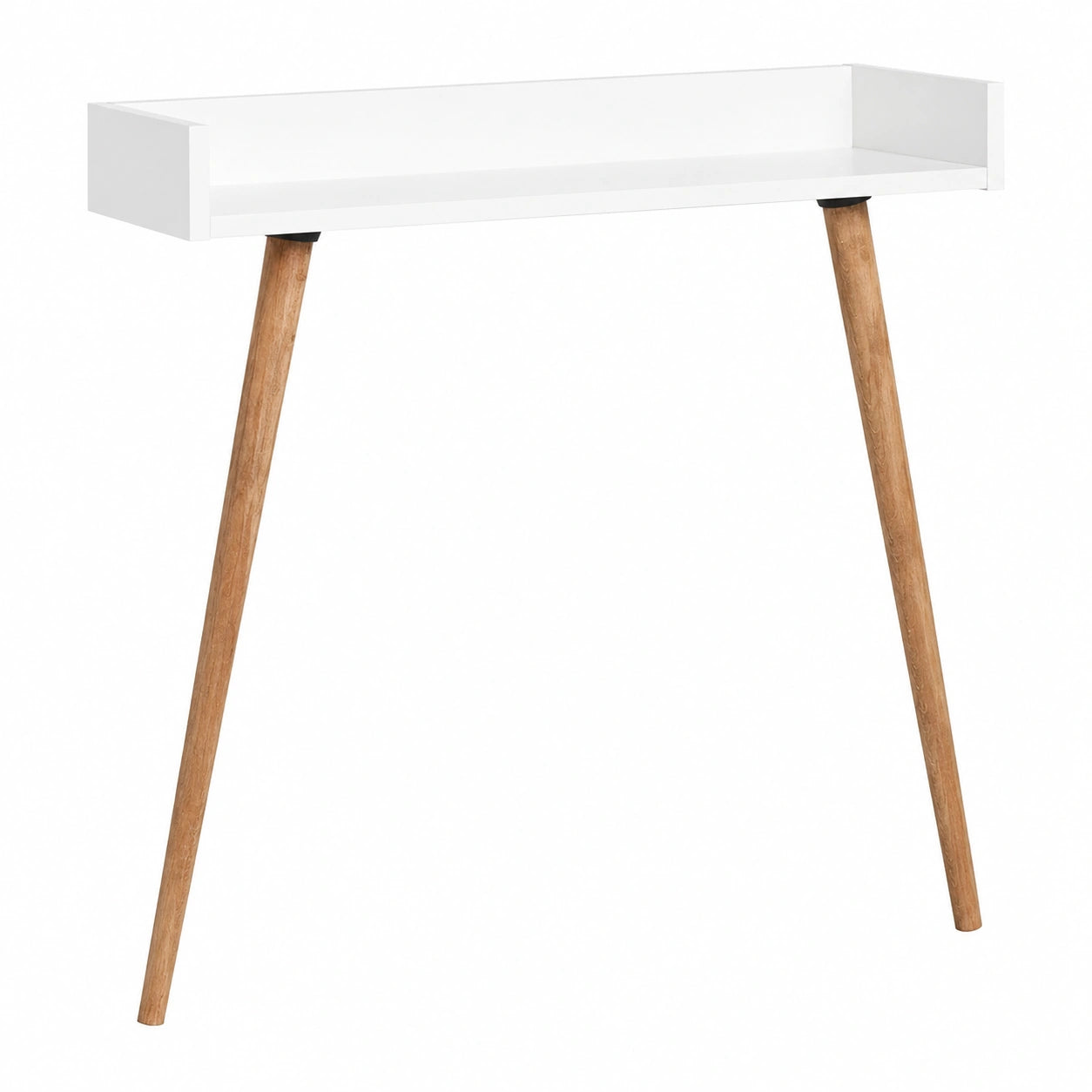 Consola de Entrada Blanca Roble 82x32x81 cm