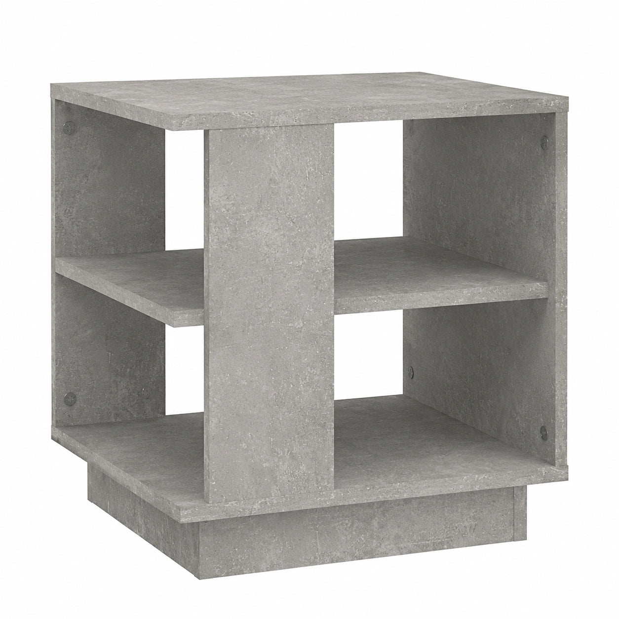 Mesa de Centro de Madera Gris para Sala de Estar 40x40x43 cm