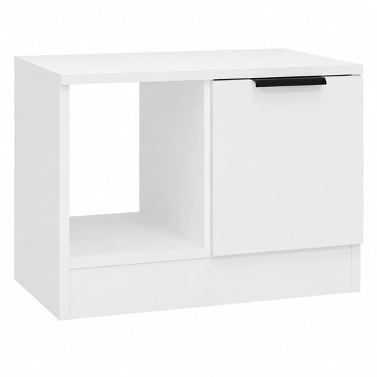 Mesa de Centro Blanca de Madera para Sala de Estar 50x50x36 cm