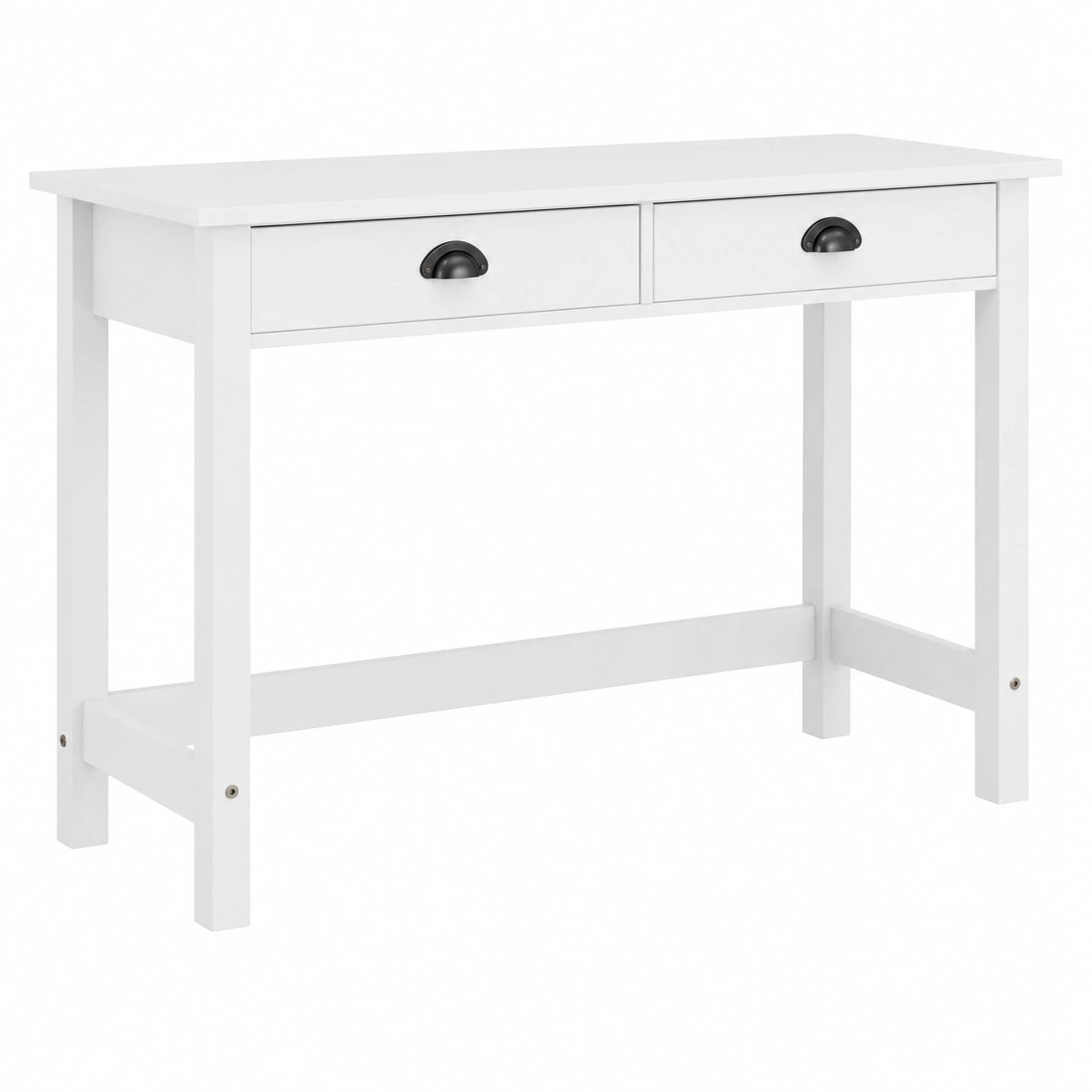 Mesa Consola de Madera de Pino con 2 Cajones para Entrada y Comedor