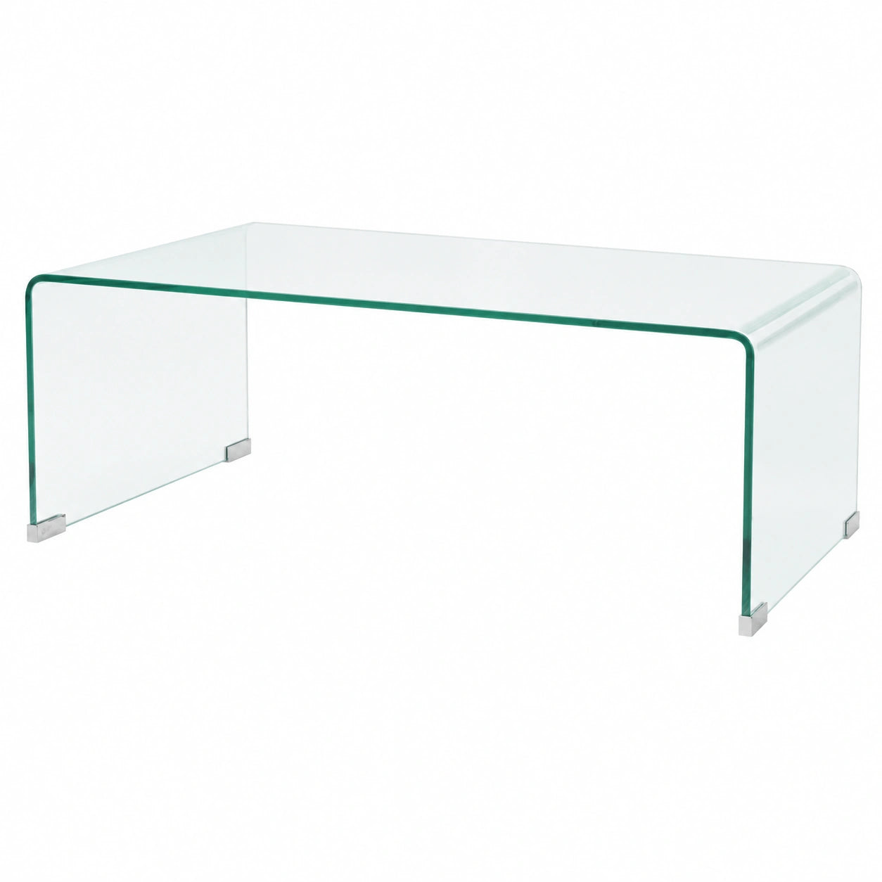 Mesa de Centro de Vidrio Templado para Salón y Oficina