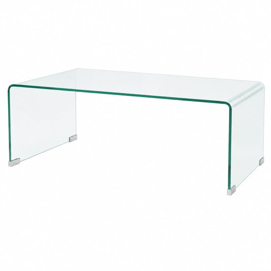Mesa de Centro de Vidrio Templado para Salón y Oficina