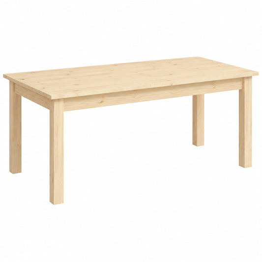 Mesa de Centro de Madera de Pino 110x50x30 cm para Sala de Estar