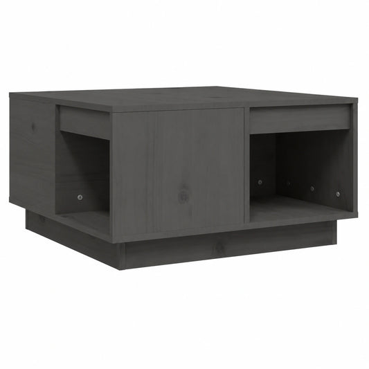 Mesa de Centro de Madera de Pino Gris para Sala y Comedor