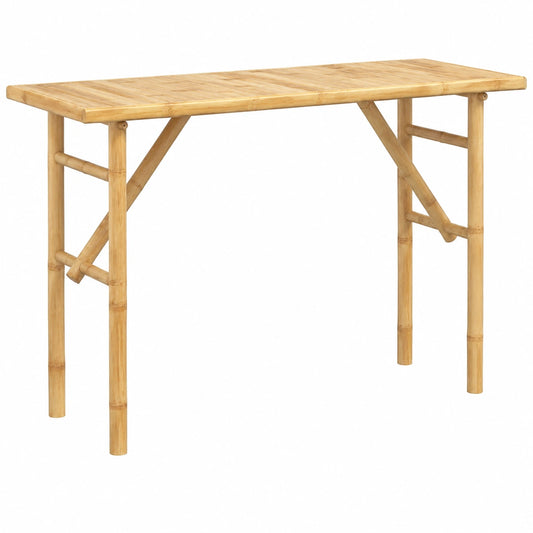 Mesa de Consola de Bambú Natural 115x39x75 cm para Entrada