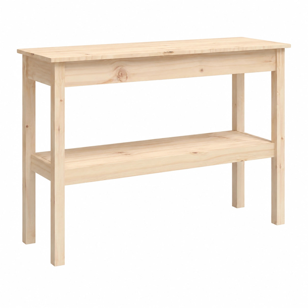 Mesa Consola de Madera Maciza de Pino para Entrada y Pasillo 110x40x75 cm