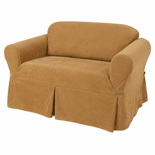 Funda Protectora de Gamuza para Loveseat Camel