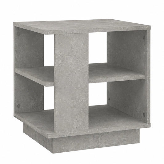 Mesa de Centro de Madera Gris para Sala de Estar 40x40x43 cm